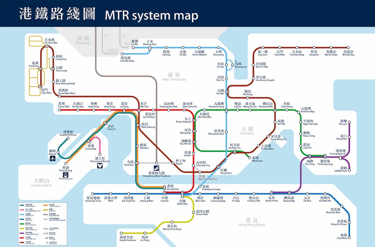 System Map for MTR Advertising